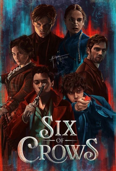 Cilyra on Tumblr Six Of Crows Fan Art, Wesper Fanart Six Of Crows, Six Of Crows Poster, Six Crows, Wesper Fanart, Six Of Crows Fanart, Six Of Crows Aesthetic, Six Of Crows Characters, Crow Club