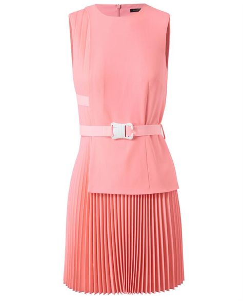 Knife Pleated Crepe Wool Dress by CHRISTOPHER KANE at Browns Fashion for £1,500.00 Woolen Dress, Pleated Dresses, Woolen Dresses, Knife Pleat, Red Sleeveless Dress, Wool Crepe, Pink Dresses, Dresses Pink, Alessandra Rich