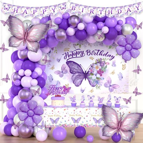 Purple cake birthday