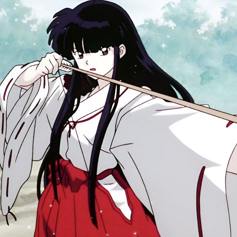 Kikyo Icon, Kikyo Cosplay, Inuyasha And Kikyo, Shrine Maiden, When Im Bored, Sacred Places, Art Icon, Aesthetic Images, Inuyasha