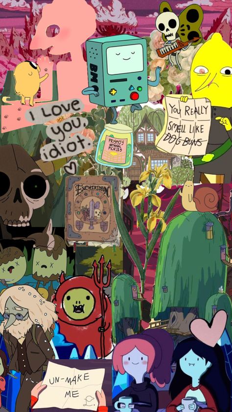 Adventure Time Collage, Adventure Time Aesthetic, Adventure Time Crossover, Adventure Time Funny, Adveture Time, Anne Movie, Time Wallpaper, Marceline And Bubblegum, Funny Lockscreen