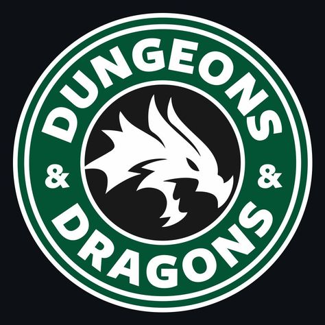 Dungeons And Dragons Logo Art, Dungeons And Dragons Images, Starbucks Logo Art, Dnd Logo, Dungeons And Dragons Logo, Dungeons And Dragons Art, Starbucks Logo, Coffee Logo, D&d Dungeons And Dragons