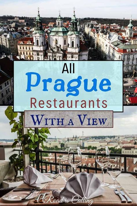 Prague Restaurants With View, Best Restaurants In Prague, Restaurants In Prague, Prague Restaurants, Prague Food, Czech Republic Travel, Prague Travel, Eastern Europe Travel, Bars And Restaurants