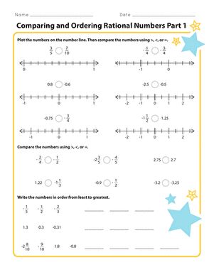 Next stop: Pinterest Rational Numbers Worksheet For Grade 8, Rational Numbers On A Number Line, Teaching Rational Numbers, Compare And Order Fractions, Ordering Rational Numbers, Properties Of Rational Numbers Chart, Ordering Fractions, 1 Worksheet, Rational Numbers