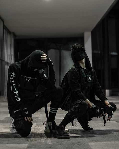 Techwear Boy, Tech Wear Men, Dark Aesthic, Step On Me, Trash Gang, Black Blank, Tech Wear, Techwear Fashion, Urban Ninja