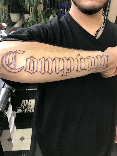 Compton Tattoo Ideas, Compton Tattoo, Tattoo Lettering Fonts, Tattoo Meaning, Tattoo Lettering, Tattoos With Meaning, Lettering Fonts, Jesus Fish Tattoo, Cool Tattoos