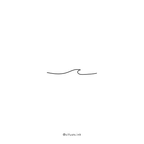 Fineline Wave Tattoo, Minimal Wave Tattoo, Minimalist Wave Tattoo, Wave Tattoos, Tattoo Sea, Persian Tattoo, Wave Tattoo, Cute Small Tattoos, Waves Tattoo