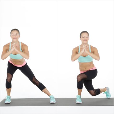 Side Lunge to Curtsy Squat Single Leg Squat, Tight Hip Flexors, Leg Day Workouts, Side Lunges, Popsugar Fitness, Healthy Exercise, Double Down, Body Fitness, Hip Flexor