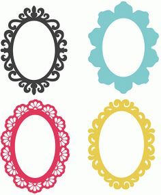 Silhouette Design Store - View Design #73535: 4 oval frames Instagram Photo Booth, Frame Silhouette, Silhouette Frames, Silhouette Curio, Doodle Frame, Silhouette Stencil, Stencil Patterns, Silhouette Portrait, Borders And Frames