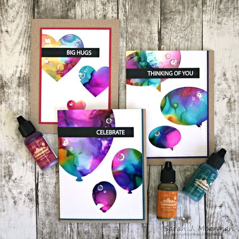 Handmade Cards Using Alcohol Inks, Alcohol Ink Greeting Cards, Alcohol Inks On Photo Paper, Yupo Paper Alcohol Ink, Alcohol Ink On Black Background, Ink Crafts, Alcohol Ink Crafts, Alcohol Ink Painting, Alcohol Ink Art