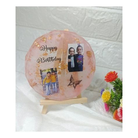 ❤ Resin Birthday Photo Frame ⭐ Customization available 🤩 . . Dm for more information 🐣 . . . . . . . . . . . . [ Resin, Resin art, Resin photo frame, Birthday Gift, Unique Gift ] . . #resin #resinartindia #resincreations #resinphotoframe #birthdayframe #smallbusiness #photoframe #resinartwork Resin Frame Ideas For Birthday, Happy Birthday Resin Frame, Resin Family Photo Frame, Resin Art Photo Frame Birthday Gift, Resin Art Photo Frame For Couple, Birthday Photo Frame, Birthday Frames, Resin Artwork, Birthday Photos