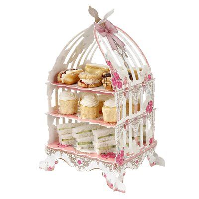 Truly Scrumptious Birdcage CakeStand Cardboard Cupcake Stand, Cupcake Display Stand, Dessert Holder, Truly Scrumptious, Cupcake Tiers Stand, Vintage Cake Stands, Chic Baby Shower, Cupcake Display, Cupcake Holder