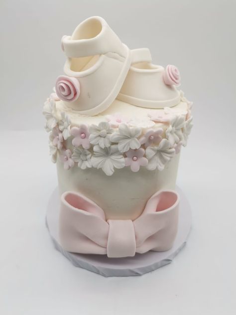 First Step Cake, Baby First Step Cake, Cake Girl, Baby's First Step, Baby Cakes, 1st Birthdays, Girl Cakes, Girl Shower, Baby Cake