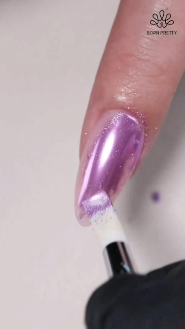 Chrome Powder, Metallic Mirror Pearl Powder | Nail Art Purple Chrome Nails, Holographic Nail Powder, Chrome Nail Art, Metallic Powder, Manicure Nail Art, Mirror Nails, Christmas Gel Nails, Chrome Powder, Nail Powder