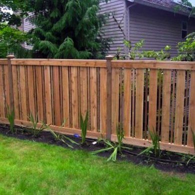 With so many fence styles available today, it can be hard for homeowners to choose the one that best fits their property and needs. Fences generally fall into three categories: privacy, functional, and decorative. Whether used to define property boundaries, keep pets and children safe, or keep out unwelcome visitors (two- and four-legged), a fence can dramatically enhance your home’s curb appeal. Made of myriad materials, including wood, metal, vinyl, stone, and brick—you can be sure there is... Lawn Flowers, Cheap Privacy Fence, Short Fence, Wood Fence Design, Wood Privacy Fence, Privacy Fence Designs, Cheap Fence, Backyard Privacy, Fence Styles