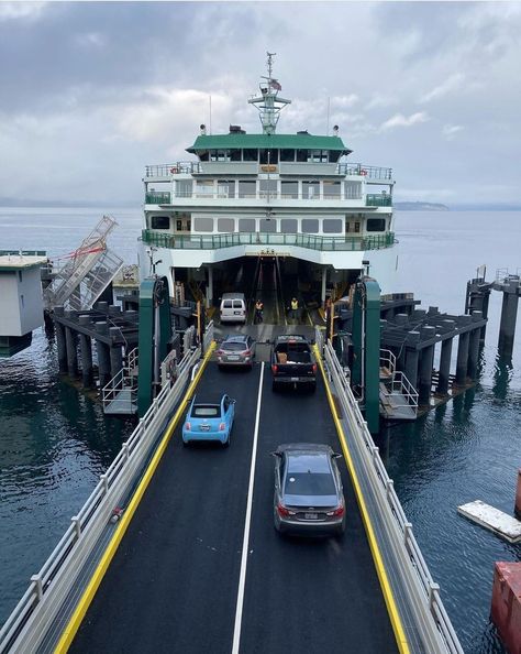 Ferry Aesthetic, Mukilteo Washington, Friday Harbor Washington, Seattle Ferry, Heart Bones, Blog Aesthetic, Snohomish Washington, Washington State Travel, Car Trip