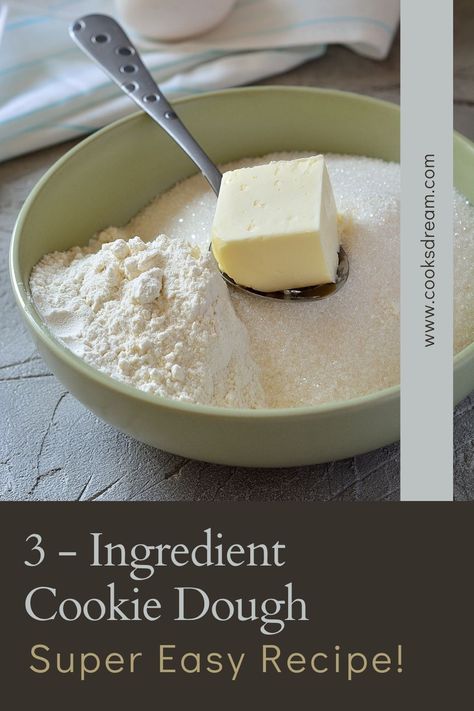 Edible Cookie Dough 3 Ingredient, Easy Things To Bake 3 Ingredients, Three Ingredient Cookie Dough, Easy Bake Cookies 3 Ingredients, Easy Cookie Dough Recipes 4 Ingredients, Cookies Easy 2 Ingredients, 3 Ingredient Cookie Dough, 3 Ingredient Dough, 3 Ingredient Sugar Cookie Recipe