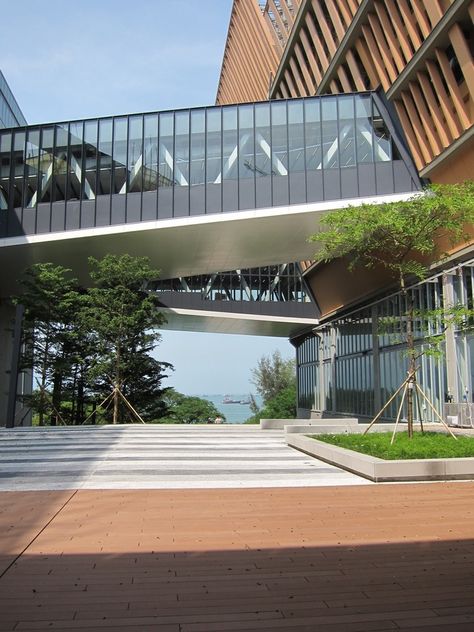 Gallery of Chu Hai College Campus / Rocco Design Architects - 3 Bridges Architecture, Podium Design, College Architecture, Campus Design, Hospital Architecture, University Architecture, Hospital Design, College Design, Education Architecture