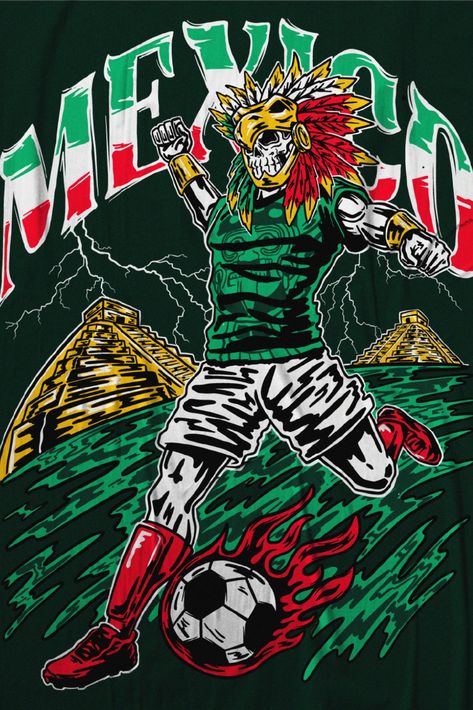 Soccer Room Decor, Mexican Team, Soccer Tattoos, Mexican Soccer, Mexico Team, Mexico Wallpaper, Warren Lotas, Soccer Drawing, Shawn Kemp