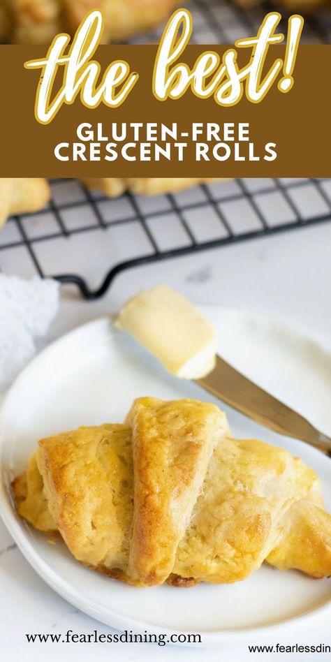 Gf Pastries, Gluten Free Crescent Rolls, Pillsbury Gluten Free, Gluten Free Croissant, Crescent Rolls Recipe, Pillsbury Crescent Rolls, Gluten Free Rolls, Homemade Gluten Free Bread, Pillsbury Crescent