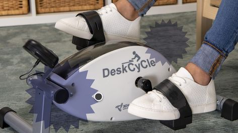 DeskCycle Under Desk Bike Review Under Desk Bike, Quick Workout At Home, Desk Bike, Desk Workout, Pedal Straps, Indoor Bike Workouts, 20 Percent Off, Living Room Recliner, Under Desk