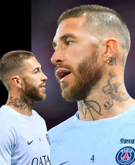 Ramos Short Haircut, Sergio Ramos Short Hair, Sergio Ramos Buzzcut, Sergio Ramos Haircut, Sk Tattoo, Ramos Haircut, Men Short Hair Fade, Mens Haircuts Short Hair, Shaved Hair Cuts