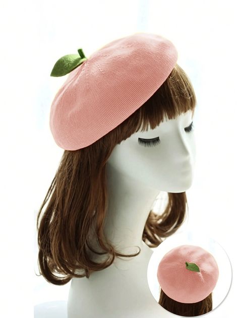 1pc Women's Cute Fruit Pattern Painter Hat, Summer Breathable Beret Cap, Suitable For Travel, Party, Gift, Daily WearI discovered amazing products on SHEIN.com, come check them out! Strawberry Beret, Cute Beret, Large Brim Hat, Beret Cap, Painter Hat, Types Of Hats, Berets Cap, Diy Hat, Hat Summer