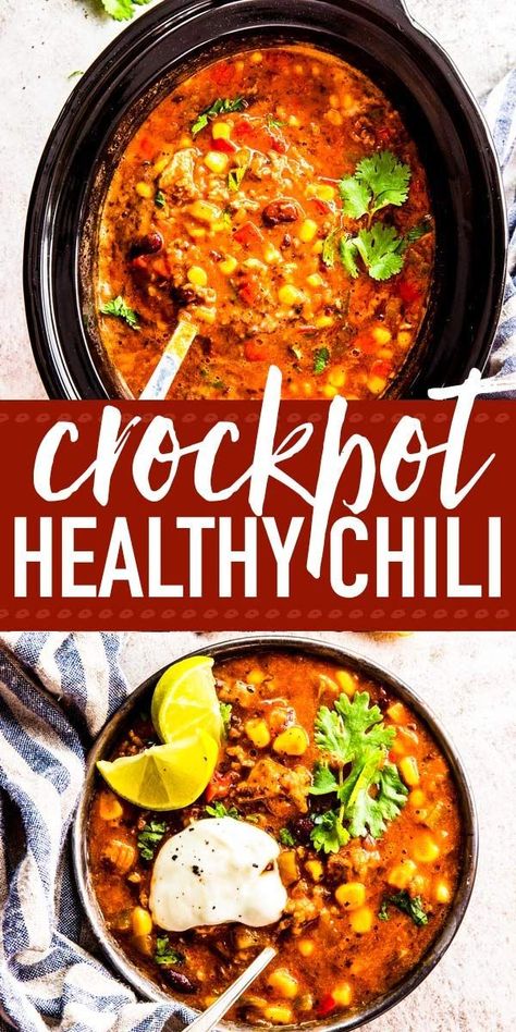 Chilli Recipe Crockpot, Vegetable Chili Recipe, Healthy Chili Crockpot, Chili Recipe Healthy, Slow Cooker Chili Recipe, Healthy Chili, Chili Recipe Crockpot, Chilli Recipes, Crockpot Chili