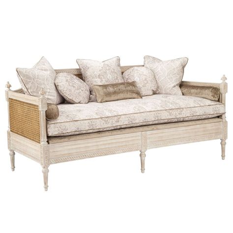 Daybed Vintage, Bedroom Settee, French Furniture Sofa, Outdoor Seats, French Daybed, Cane Sofa, Austin House, Ektorp Sofa, Sofa Daybed