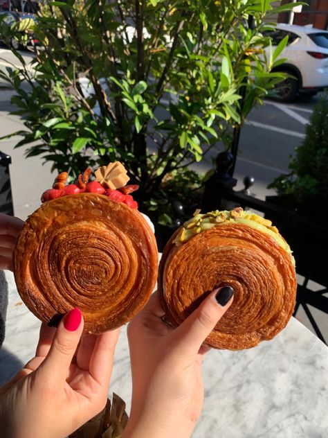 Lafayette Croissant, Nyc Croissant, Biscoff Drink, Holy Bread, Croissant Rolls, Croissant Aesthetic, Croissant Roll, Thanksgiving Baking, Food Truck Design