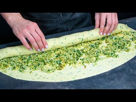 Appetizing.tv-Baking Recipes - YouTube Bread With Filling, Bread Pull Apart Recipes, Pan Relleno, Homemade Bread Recipes Easy, Artisan Bread Recipes, Savory Bread, Best Bread Recipe, Bread Roll, Bread Bun