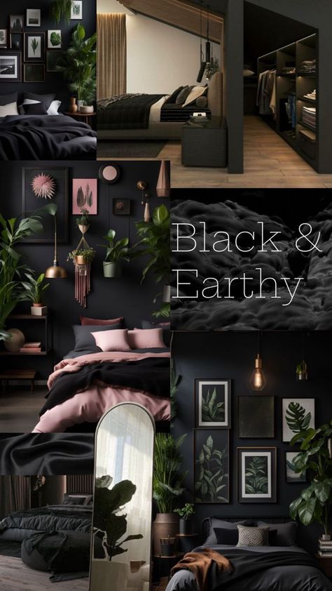 Houses Architecture, Dark Home Decor, Goth Home, Goth Home Decor, Dark Home, Black Bedroom, Apartment Decor Inspiration, Bedroom Boho, Gothic House