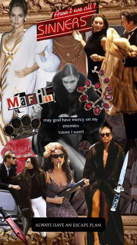 Fur coats are in 2024! #trendalert #mafia #darkromance #stacks #money #brassknuckles Mob Themed Birthday Party, Mafia Wife Aesthetic Outfits, Italian Mob Wife Aesthetic, Mafia Party Game, 1920s Party Outfit, Mafia Theme Party, Mafia Party, Mafia Wives, Gangster Party