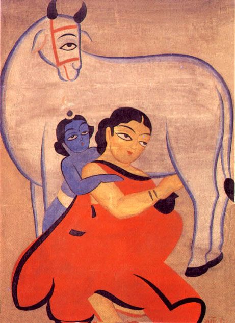 Krishna waiting for cows milk Cows Milk, Indian Art, Krishna, Snow White, Cow, Milk, Disney Princess, Disney Characters, Disney