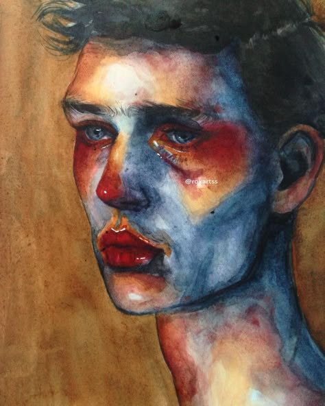 Elena Rossato on Instagram: “Full painting !!what do you think ? Dm for commissions ✨ #painting #drawing #art #watercolor #gouache” Elena Rossato, Creative Portraits Painting, Watercolor Face Painting, Watercolor Faces, Gouache Portrait, Paint Portrait, Watercolor Face, Watercolor Gouache, Gcse Art Sketchbook