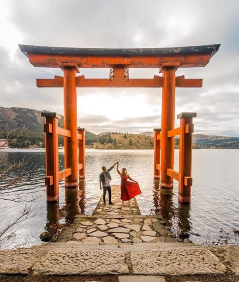 "Traveling Hakone Shrine was mission but sooo beautiful!!! ⛩” 📷 @ashleyyhoangg ⠀⠀⠀⠀⠀⠀⠀⠀ Visiting Japan and have a large following? Tag us or DM us to see if we can collaborate or share your images! @tokyoluxey ————————————————————— #tokyoluxey #japan #tokyo #kyoto #onsen #ryokan #luxuryjapan #luxurytravel #japanesestyle #japanstyle #日本 #大阪 #東京 #京都 #旅館 #温泉 #原宿 #新宿 #沖縄 #japantravels #visitjapan2019 Kyoto Onsen, Hakone Shrine, Hakone Japan, Onsen Ryokan, Visiting Japan, Travel Couples, Japan Vacation, Hakone, Japan Tokyo