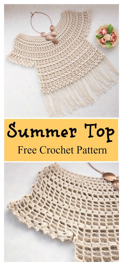 Modest Princess Summer Top Free Crochet Pattern #freecrochetpatterns #crochettop Vintage Crochet Dresses, Black Crochet Dress, Quick Crochet Patterns, Frock Patterns, Crochet Beanie Pattern, Crochet Summer Tops, Clothing Patterns Free, Crochet Summer, Quick Crochet