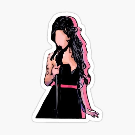 Amy Wine, Cat Collage, Pop Stickers, Boys Sticker, Selena Quintanilla Perez, Jim Morrison, Home Icon, Amy Winehouse, Aesthetic Stickers