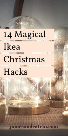 Whether you are looking to save money on Christmas decorations or going for a different look this year, why not try an Ikea Christmas hack? There are so many great Christmas decorations you can make out of Ikea products. We've brought together the best Ikea Christmas hacks. #ikeachristmashack #ikeahacks #christmasdecorations #diychristmas #jamesandcatrin Ikea Christmas Tree Decoration, Christmas Magic Decorations, Diy Christmas Decorations 2023, Ikea Christmas 2023, Ikea Christmas Hacks, Christmas Decoration Hacks, Ikea Lantern Ideas, Ikea Christmas Gifts, Ikea Gingerbread House