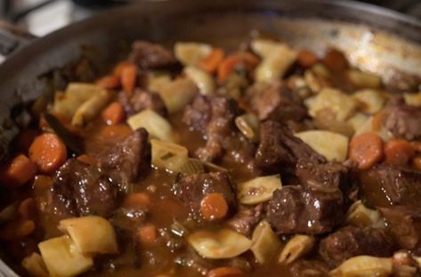 Cooking the Episode: Mastering <em>Magnolia Table with Joanna Gaines</em>'s Sunday Pot Roast Stew Pot Roast Stew, Roast Stew, Sunday Pot Roast, Leftover Pot Roast, Chicken Dumplings Recipe, Frozen French Fries, Food Hunter, Magnolia Table, Slow Cooker Beef Stew