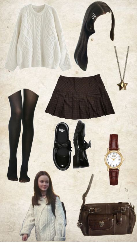 Gilmore girls Gilmore Girls Halloween Costume, Rory Gilmore Style, Gilmore Girls Fashion, Gilmore Girls Outfits, Inspo Fits, Cozy Fall Outfits, Downtown Outfits, Rory Gilmore, Cute Everyday Outfits