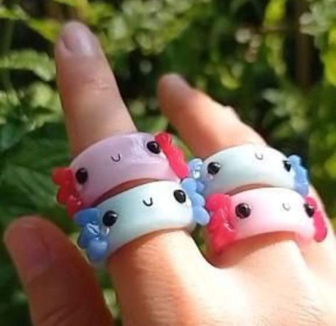 Cincin Diy, Clay Jewellery Holder, Fimo Ring, Diy Clay Rings, Polymer Clay Ring, Pinterest Diy Crafts, Tanah Liat, Clay Diy Projects, Cute Polymer Clay