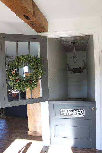 Basement doors always give me the creeps a bit, but I really like this idea. Basement Bathroom Plumbing, Basement Doors, Basement House, Basement Stairs, Basement Makeover, Basement Ceiling, Attic Renovation, Dutch Door, Basement Bedrooms