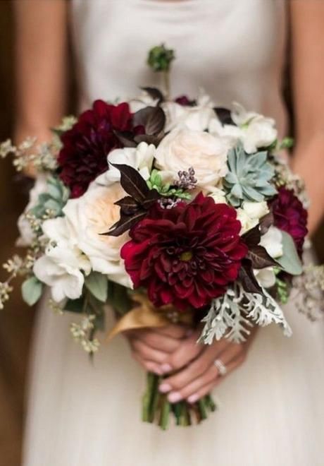 Fall Wedding Ceremony, Winter Wedding Bouquet, Bridal Bouquet Fall, Maroon Wedding, November Wedding, Fall Wedding Bouquets, Fall Wedding Flowers, Succulent Wedding, Fall Wedding Colors