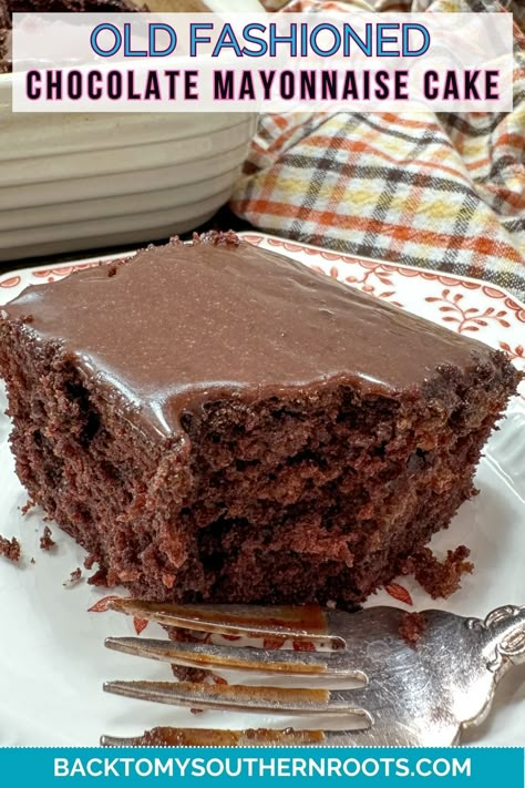 Old Fashioned Mayonnaise Cake, Easy Chocolate Mayonnaise Cake, Old Fashion Mayonnaise Cake Recipe, Mayonnaise Cake Recipe Chocolate, Mayonnaise Chocolate Cake Recipes, Mayonnaise Cake 1950s, Mayonaise Choc Cake, Mayo Cake Recipe Mayonnaise, Hellmans Chocolate Mayonnaise Cake