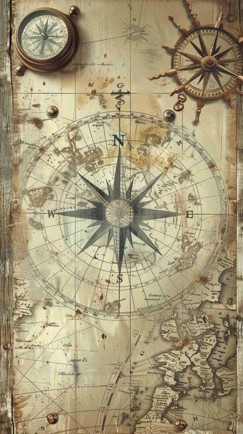 Pokedex App, Old Maps Vintage, Maps Aesthetic, Classic Sailboat, Nautical Wallpaper, Vintage Compass, Free Vintage Printables, Nautical Map, Star Chart