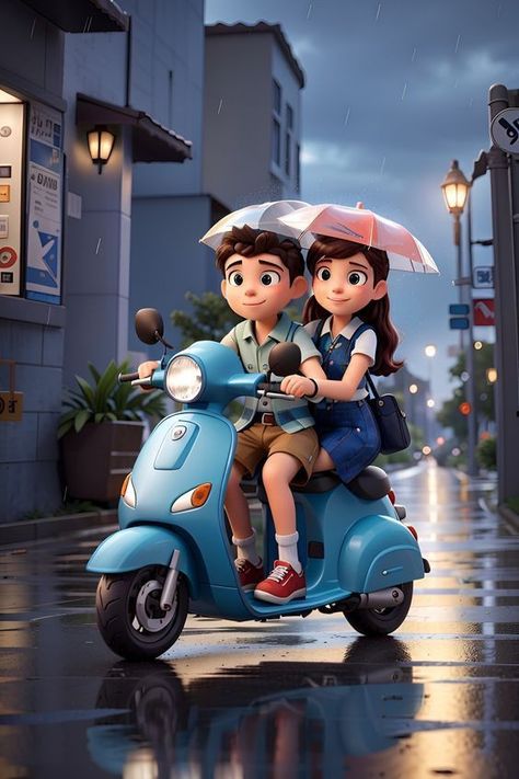 Cute Couple Cartoon Dp, No Love Dp, Gambar Lanskap, 3d Karakter, Cartoons Dp, Cute Love Photos, Cartoon Love Photo, Cartoon Photo, Image 3d