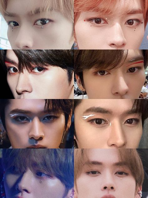 Bts Makeup, Stray Kids Minho, Cute Eye Makeup, Male Makeup, Lee Know Stray Kids, Male Eyes, Creative Eye Makeup, Kids Makeup, Creative Eye