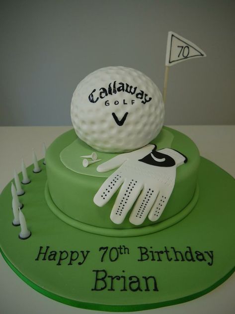 Golf Theme Party Cakes | golf cakes | Adult Birthdays / Themed Birthday Cake Ideas For Adults, Golf Ball Cake, Golf Themed Cakes, Green Birthday Cakes, Exquisite Cakes, Bespoke Cakes, Golf Birthday Cakes, Golf Cake, Christening Cakes