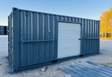 SHIPPING CONTAINER TACK ROOM Storage Container Tack Room, Shipping Container Tack Room, Livestock Branding, Roll Up Door, Saddle Racks, Reining Horses, Container Houses, Real Estate Ads, Rodeo Horses